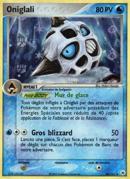 Oniglali, carte Pokémon HL 34 — extension EX Légendes Oubliées