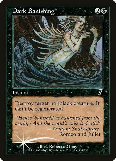 Dark Banishing, Magic card 7ED 127★ — Seventh Edition set