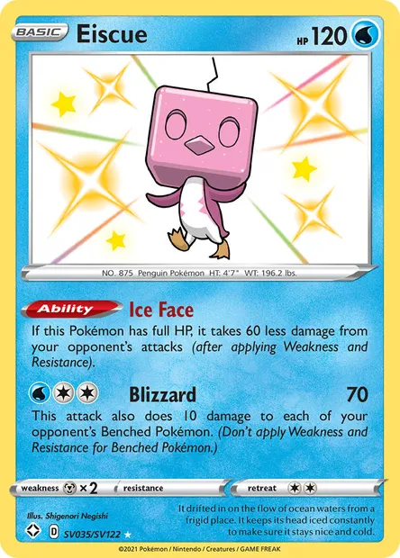 Eiscue, Pokémon card SHF SV035 — Shining Fates set