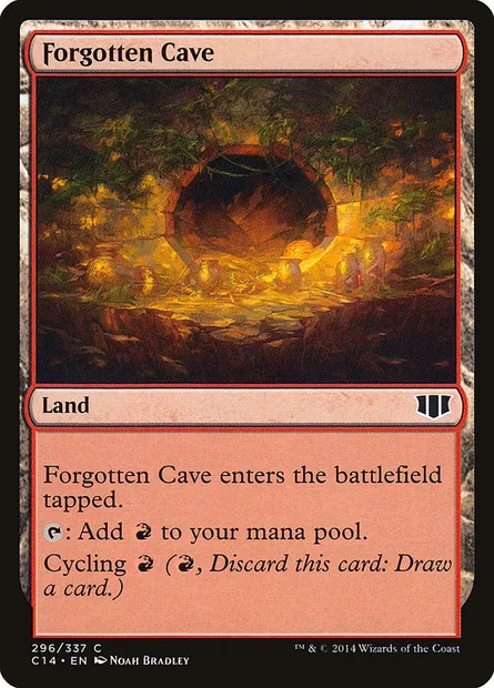 Forgotten Cave, Magic card C14 296 — Commander 2014 set