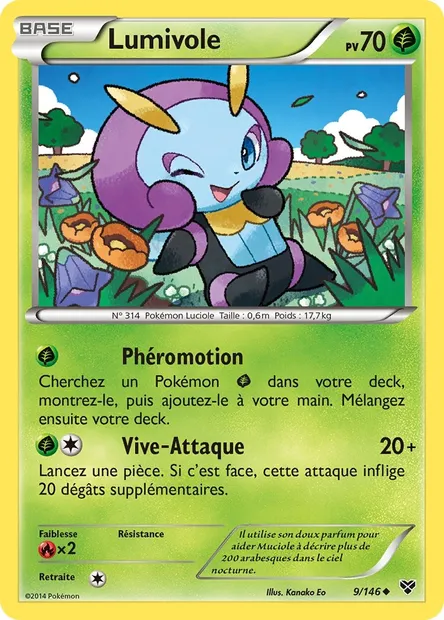 Lumivole, carte Pokémon XY 9 — extension XY