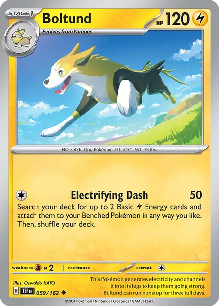 Boltund, Pokémon card TEF 059 — Temporal Forces set