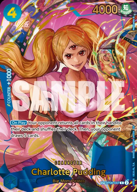 Charlotte Pudding, One Piece card OP06-047 — WINGS OF THE CAPTAIN set