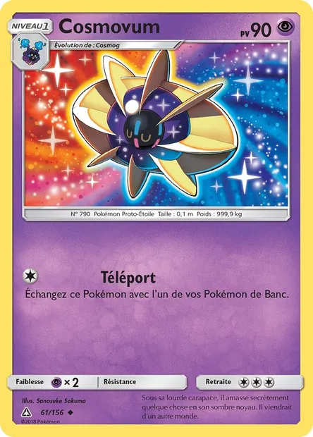 Cosmovum, carte Pokémon UPR 61 — extension Ultra-Prisme