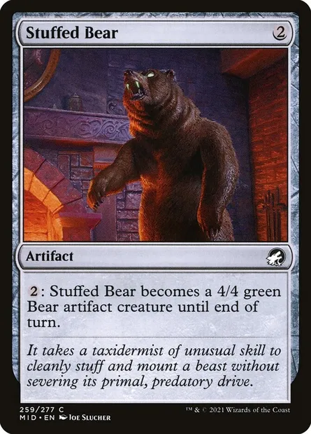 Stuffed Bear, Magic card MID 259 — Innistrad: Midnight Hunt set