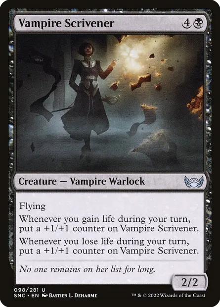 Vampire Scrivener, Magic card SNC 98 — Streets of New Capenna set