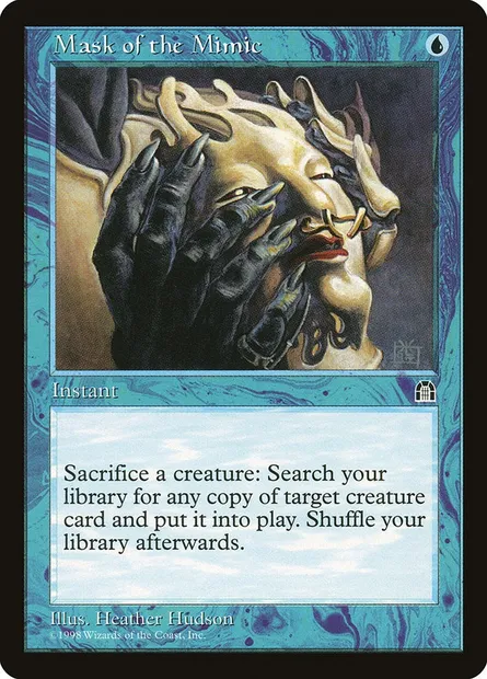 Masque mimétique, carte Magic STH 37 — extension Forteresse