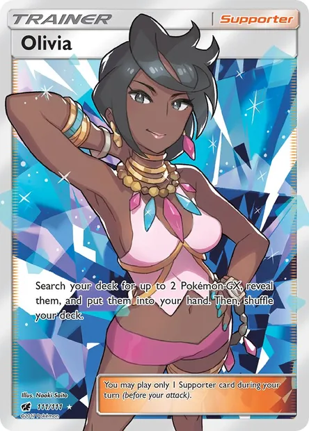 Olivia, Pokémon card CIN 111 — Crimson Invasion set