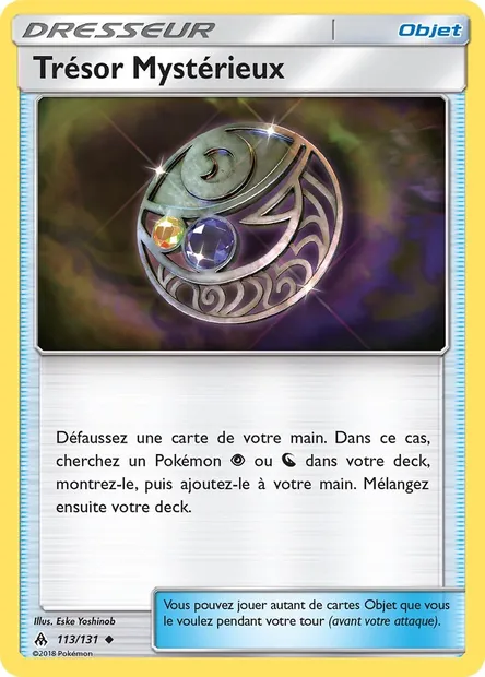 Trésor Mystérieux, carte Pokémon FLI 113 — extension Lumière Interdite