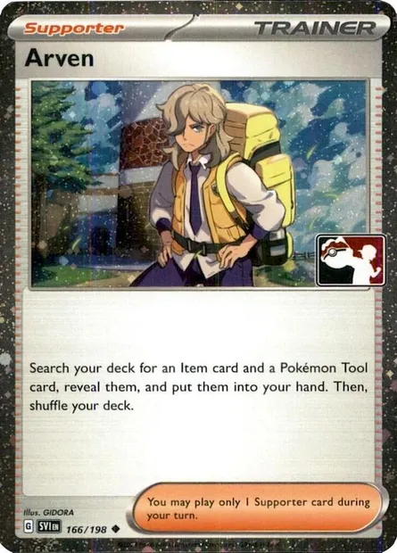 Arven, Pokémon card PPS 166-3 — Play! Pokémon Prize Pack Series set