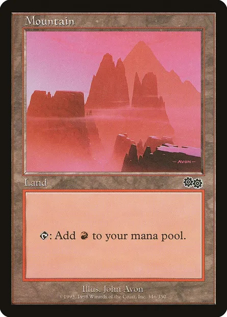 Montagne, carte Magic USG 346 — extension Epopée d'Urza