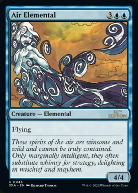 Élémental d'air, carte Magic 30A 46 — extension 30th Anniversary Edition
