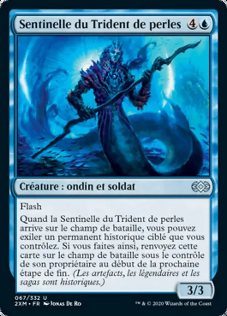 Sentinelle du Trident de perles, carte Magic 2XM 67 — extension Double Masters