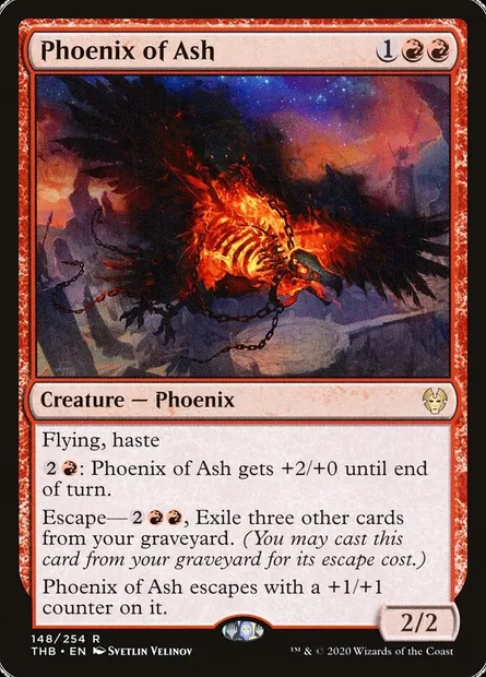 Phoenix of Ash, Magic card THB 148 — Theros Beyond Death set