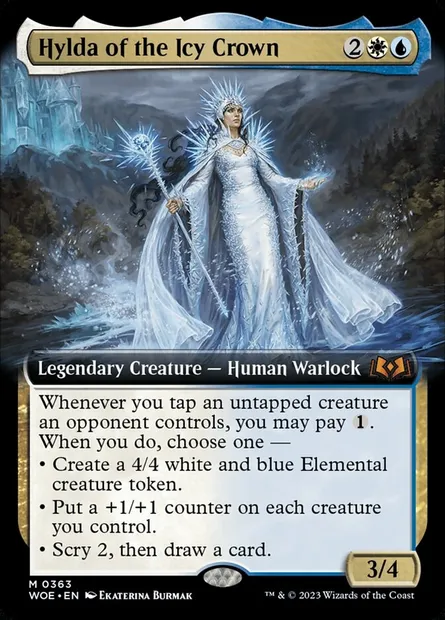 Hylda of the Icy Crown, Magic card WOE 363 — Wilds of Eldraine set