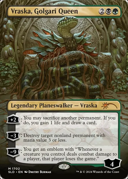 Vraska, Golgari Queen, Magic card SLD 1702 — Secret Lair Drop set