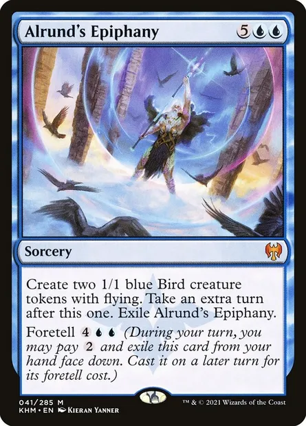 Alrund's Epiphany, Magic card KHM 41 — Kaldheim set