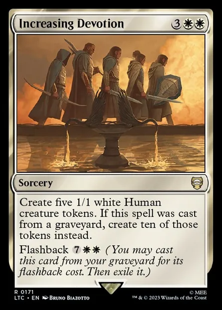 Increasing Devotion, Magic card LTC 171 — Tales of Middle-earth Commander set