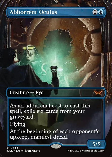 Abhorrent Oculus, Magic card DSK 344 — Duskmourn: House of Horror set