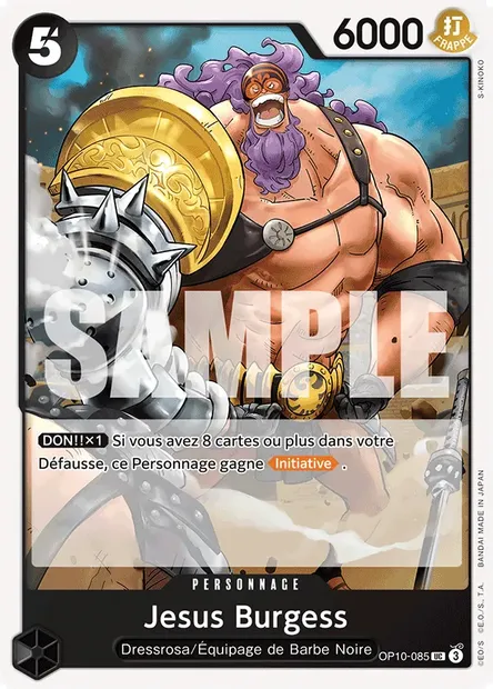 Jesus Burgess, carte One Piece OP10-085 — extension SANG ROYAL