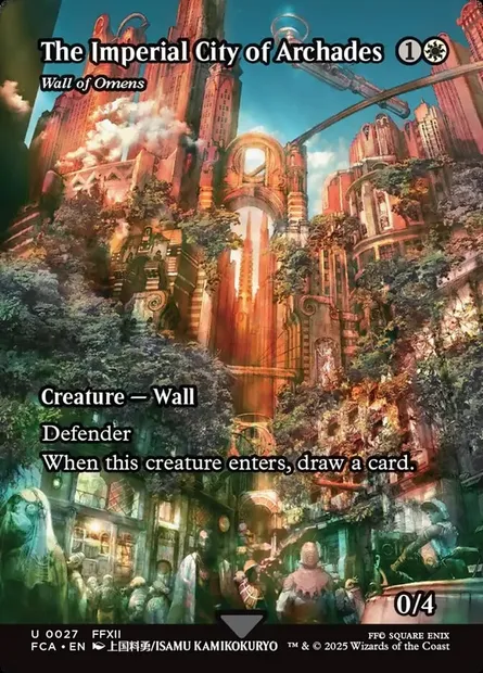 Mur d'augures, carte Magic FCA 27 — extension Final Fantasy: Through the Ages