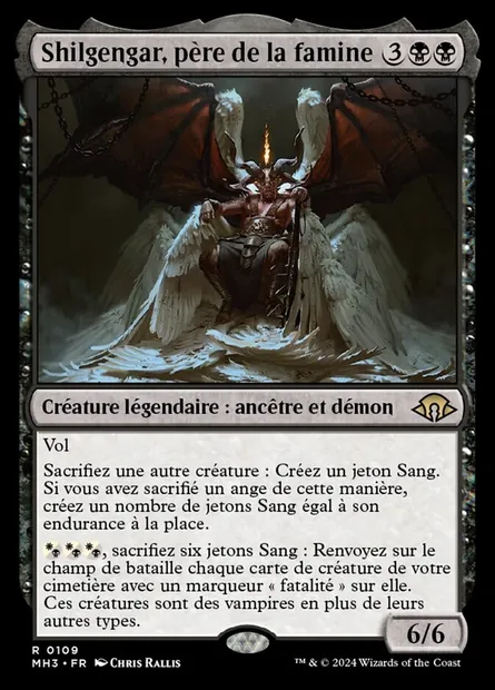 Shilgengar, père de la famine, carte Magic MH3 109 — extension Modern Horizons 3