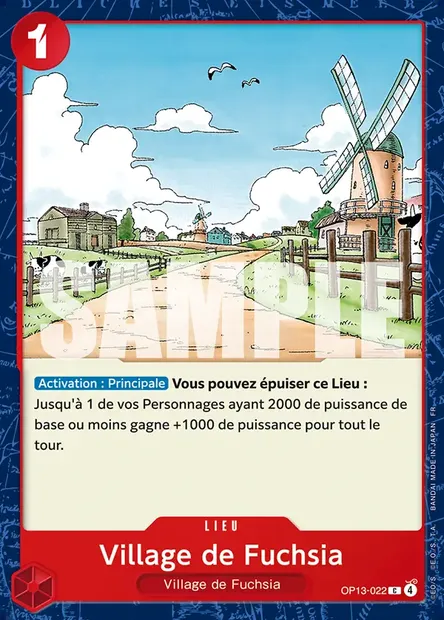Village de Fuchsia, carte One Piece OP13-022 — extension SUCCESSEURS