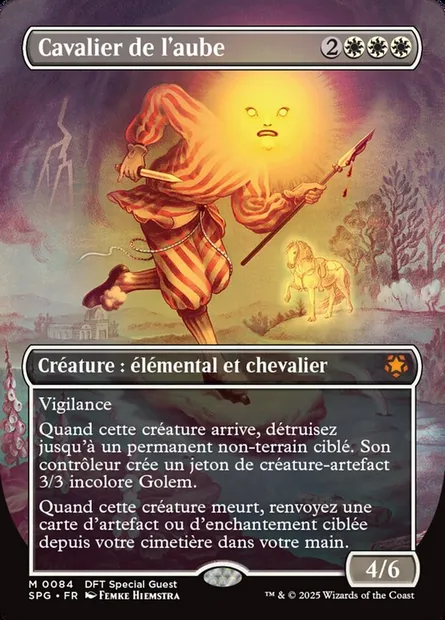 Cavalier de l'aube, carte Magic SPG 84 — extension Special Guests