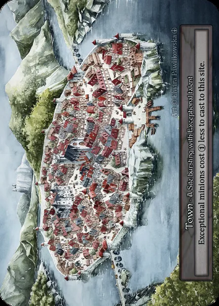 Town, carte Sorcery ATH 220 — extension Arthurian Legends