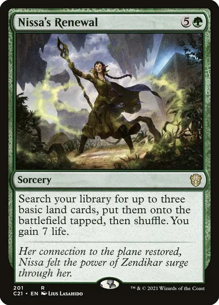 Nissa's Renewal, Magic card C21 201 — Commander 2021 set