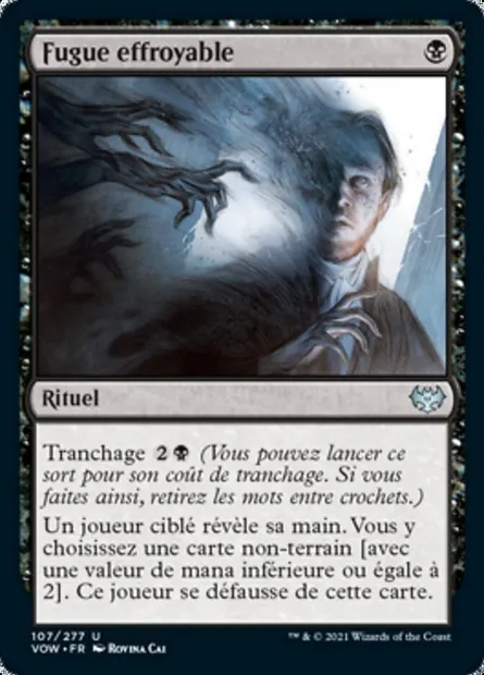 Fugue effroyable, carte Magic VOW 107 — extension Innistrad : noce écarlate
