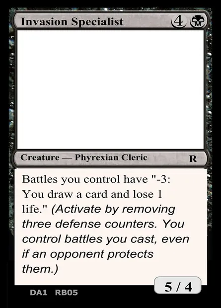 Invasion Specialist, carte Magic UNK RB04b — extension Unknown Event