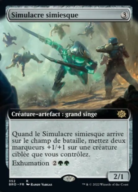Simulacre simiesque, carte Magic BRO 352 — extension La Guerre Fratricide
