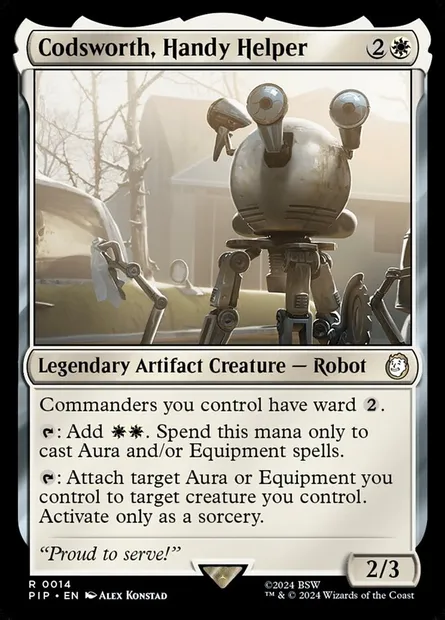 Codsworth, Handy Helper, Magic card PIP 14 — Fallout set