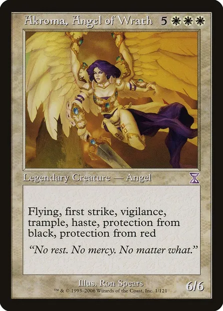 Akroma, ange de la Colère, carte Magic TSB 1 — extension Time Spiral Timeshifted