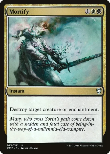 Mortification, carte Magic CM2 163 — extension Commander Anthology Volume II