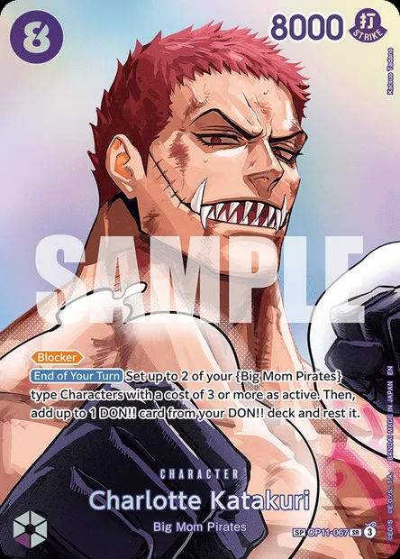 Charlotte Katakuri, carte One Piece OP11-067 — extension DES POINGS VIFS COMME L'ÉCLAIR