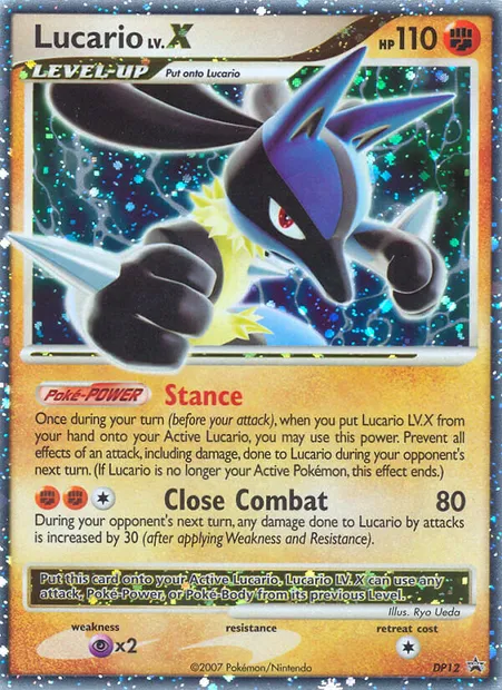 Lucario, Pokémon card DP 12 — DP Black Star Promos set