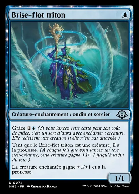 Brise-flot triton, carte Magic MH3 74 — extension Modern Horizons 3