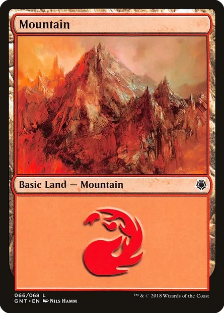 Montagne, carte Magic GNT 66 — extension Game Night