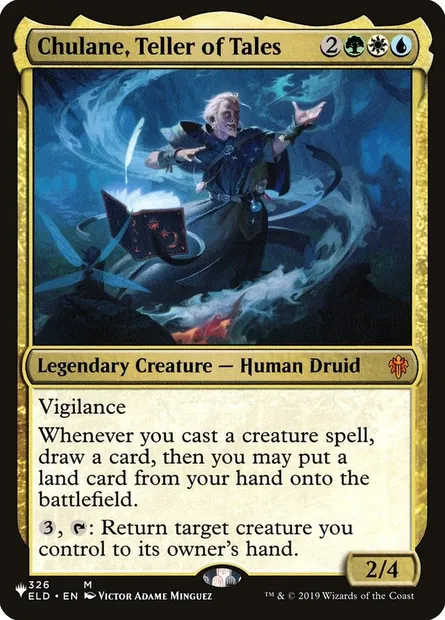Chulane, Teller of Tales, Magic card PLST ELD-326 — The List set