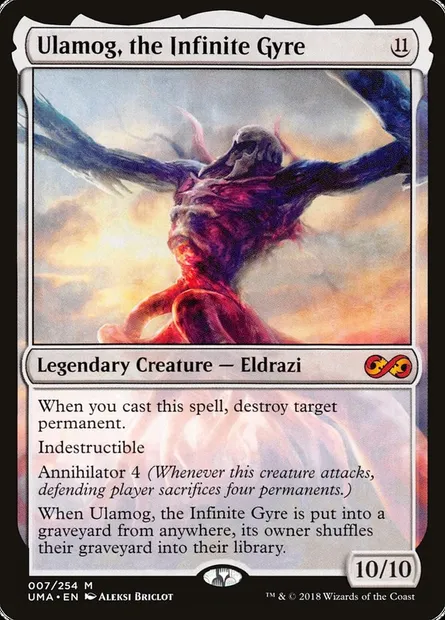 Ulamog, the Infinite Gyre, Magic card UMA 7 — Ultimate Masters set