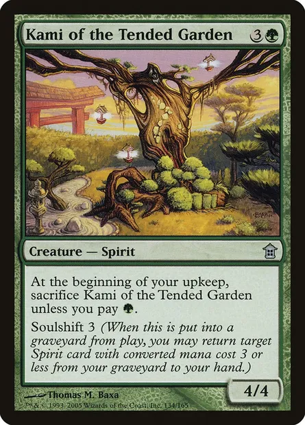Kami of the Tended Garden, Magic card SOK 134 — Saviors of Kamigawa set