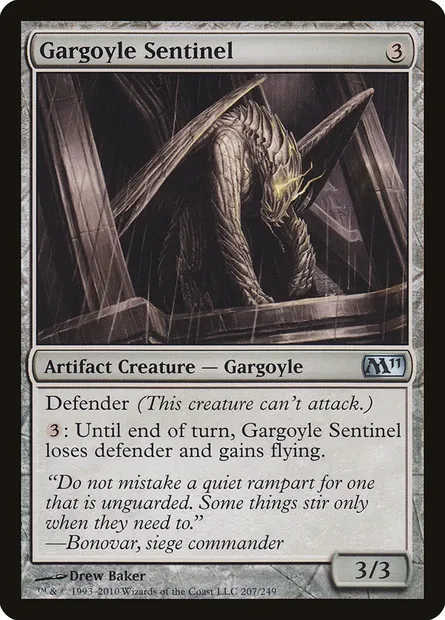 Gargoyle Sentinel, Magic card M11 207 — Magic 2011 set