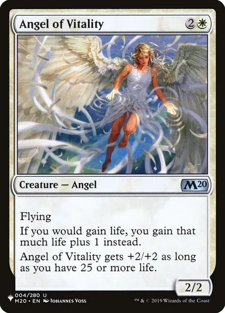 Ange de la vitalité, carte Magic PLST M20-4 — extension The List