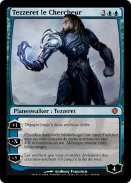 Tezzeret le Chercheur, carte Magic ALA 60 — extension Les éclats d'Alara