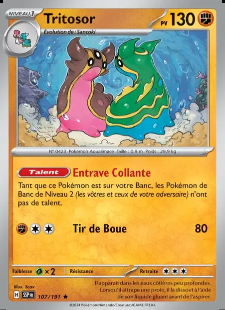 Tritosor, carte Pokémon SSP 107 — extension Étincelles Déferlantes