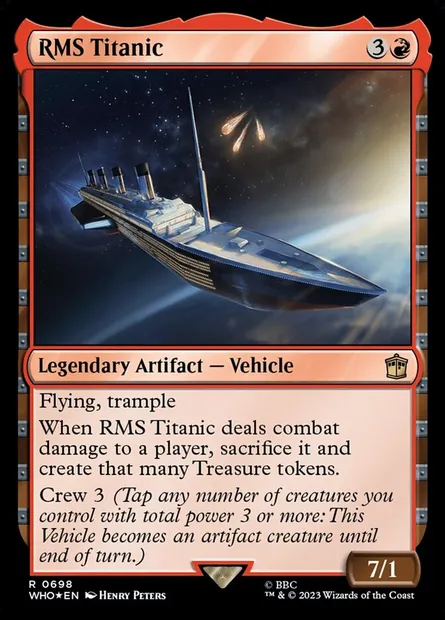 RMS Titanic, Magic card WHO 698 — Doctor Who set