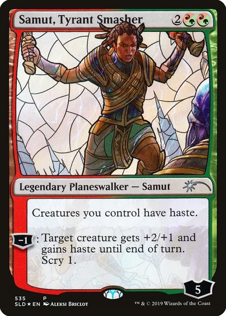 Samut, Tyrant Smasher, Magic card SLD 535 — Secret Lair Drop set