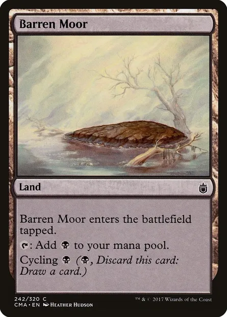 Barren Moor, Magic card CMA 242 — Commander Anthology set